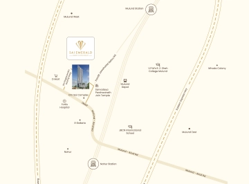 Sai Emerald location map, Mulund West, Mumbai